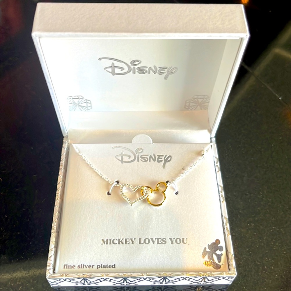 COPY - Disney Silver/Gold Plated Mickey Necklace